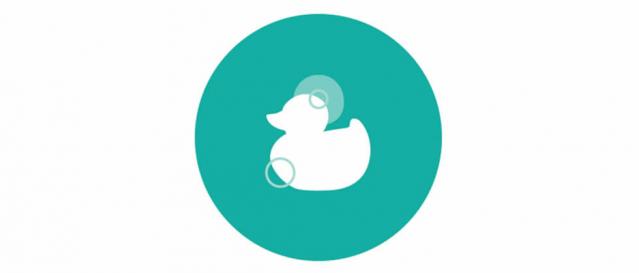 newborn bath duck icon 